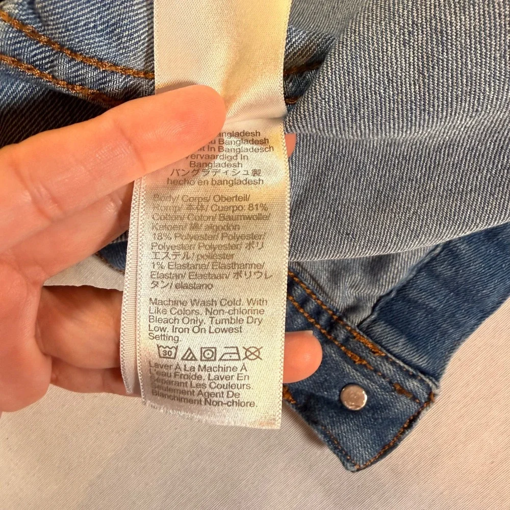 Crewcuts Denim Jacket Kids Size 10 Blue Re-Imagined Stretch Preppy Layering Fall